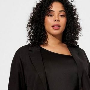 Torrid Linen Relaxed Fit Blazer Size 2